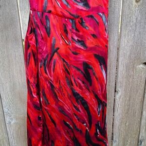 Red and Black Patterned Tunic